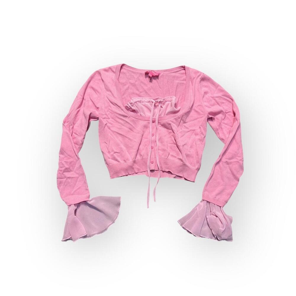 Sugar Thrillz Women's Pink Cardigan
